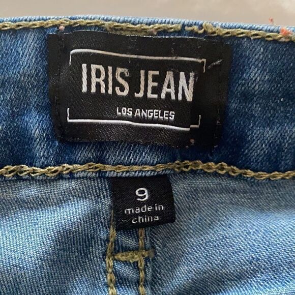 IRIS Jeans Los Angelos High Waist Side Striped  9 - Picture 14 of 15